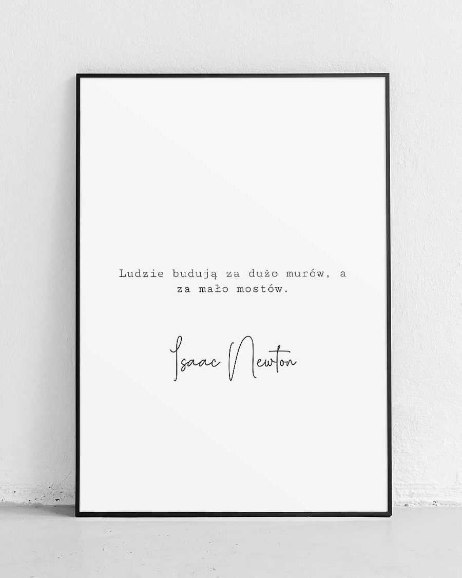 Brücken - Poster - Plakat mit Zitaten, minimalistisches typografisches Poster.