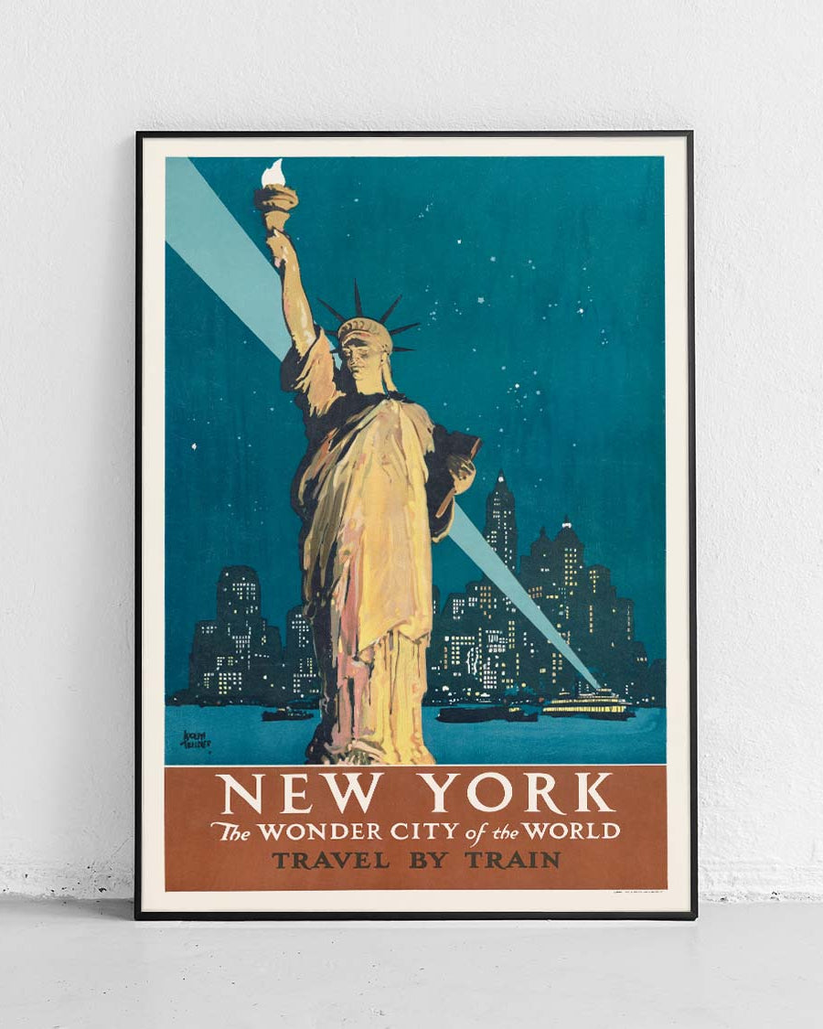 New York – Vintage-Plakat technisch - 1