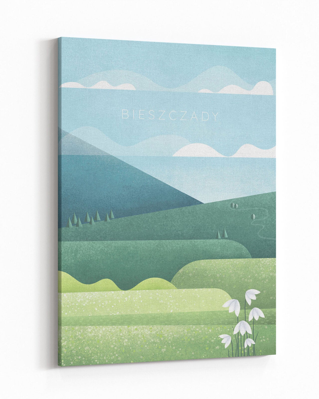 Bild Bieszczady, vertikales Leinwandbild mit einem Motiv aus den Bieszczady-Bergen. - 1