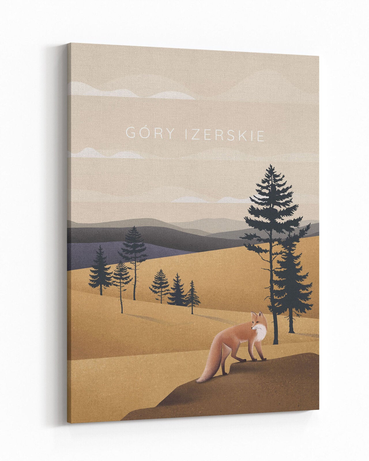 Obraz Góry Izerskie, pionowe płótno dekoracyjne - 1
