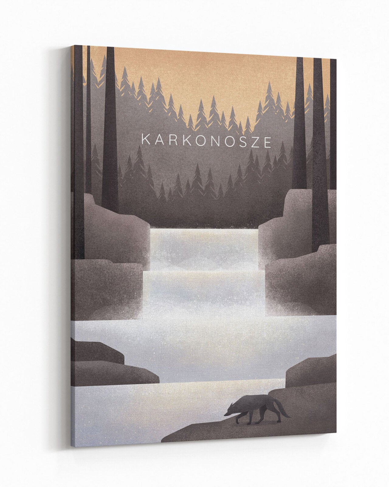 Bild Karkonosze - vertikales Leinwandbild, Landschaft der Region Polens - 1