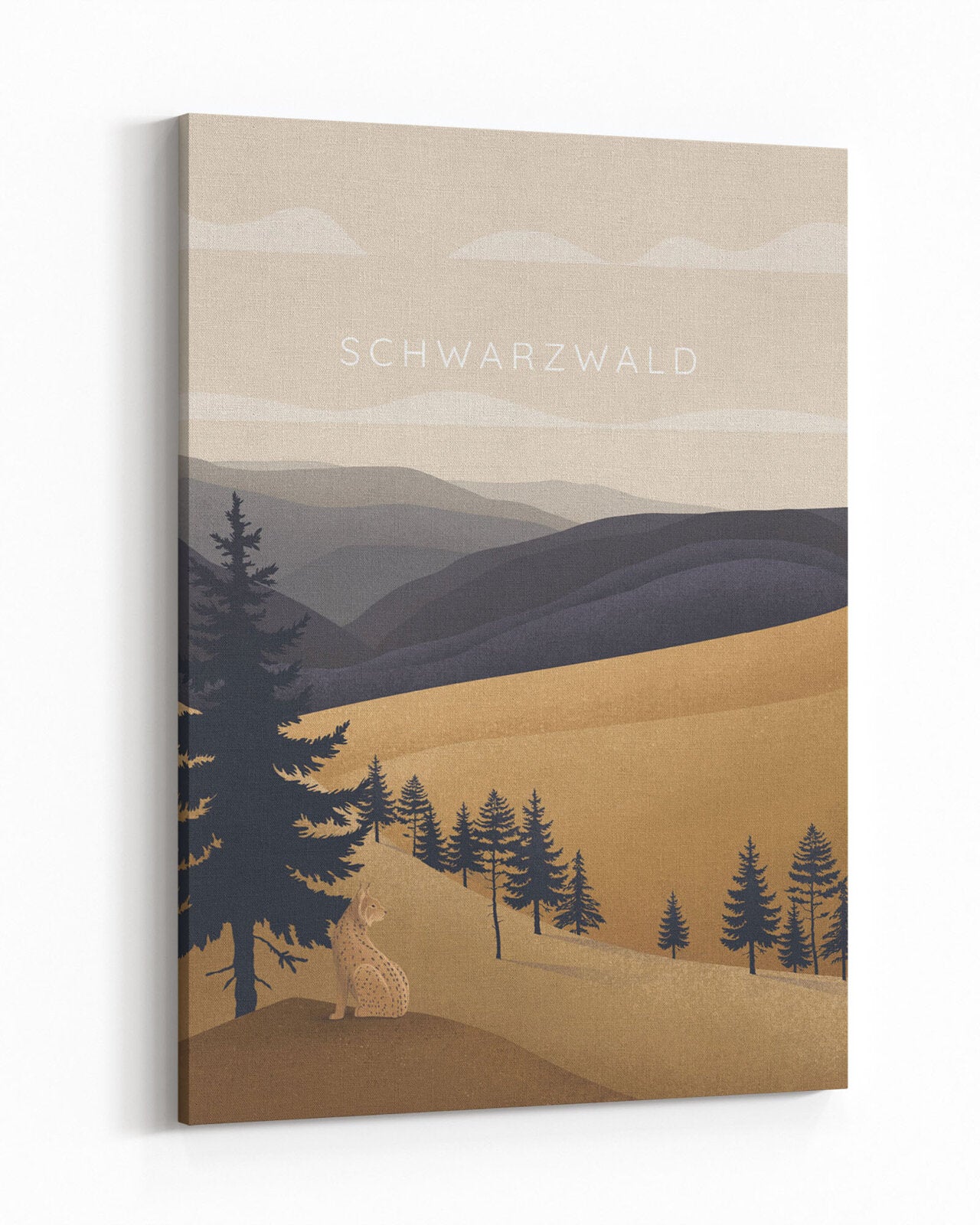 Obraz Schwarzwald na płótnie, pejzaż regionu Polski, dekoracja ścienna - 1