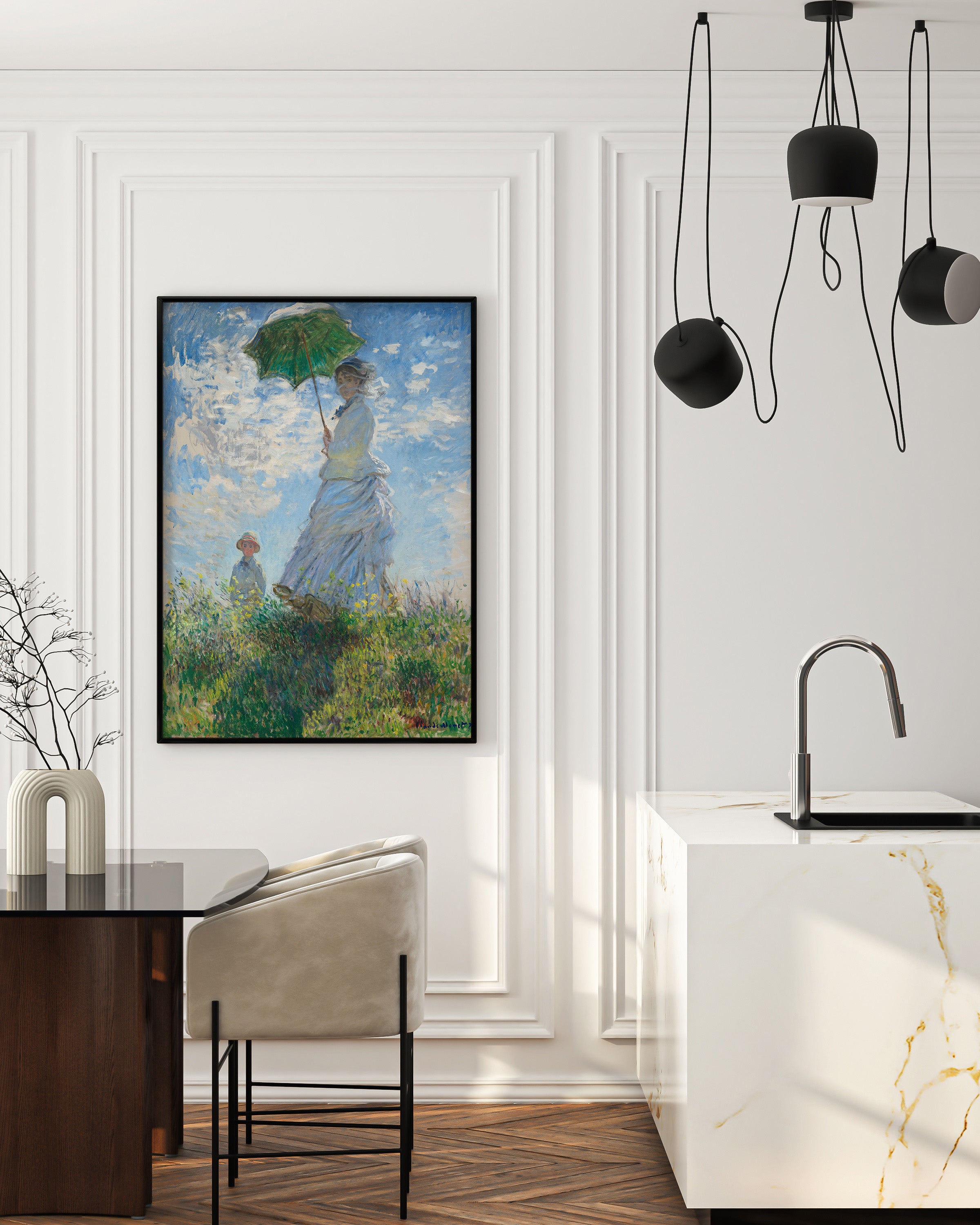 Poster “Madame Monet and Her Son” by Oscar Claude Monet, artwork - 2