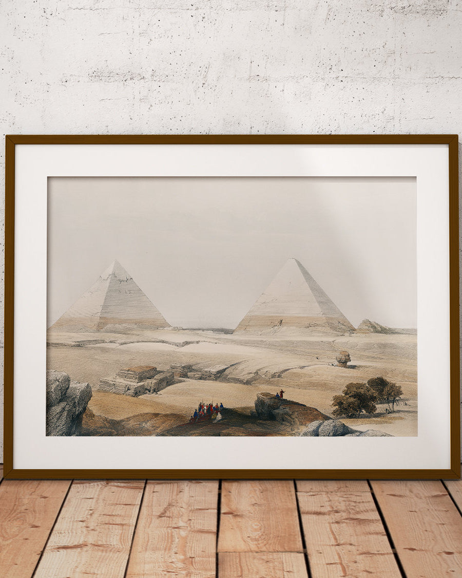 Les pyramides de Gizeh - affiche Égypte, Égypte ancienne - 2