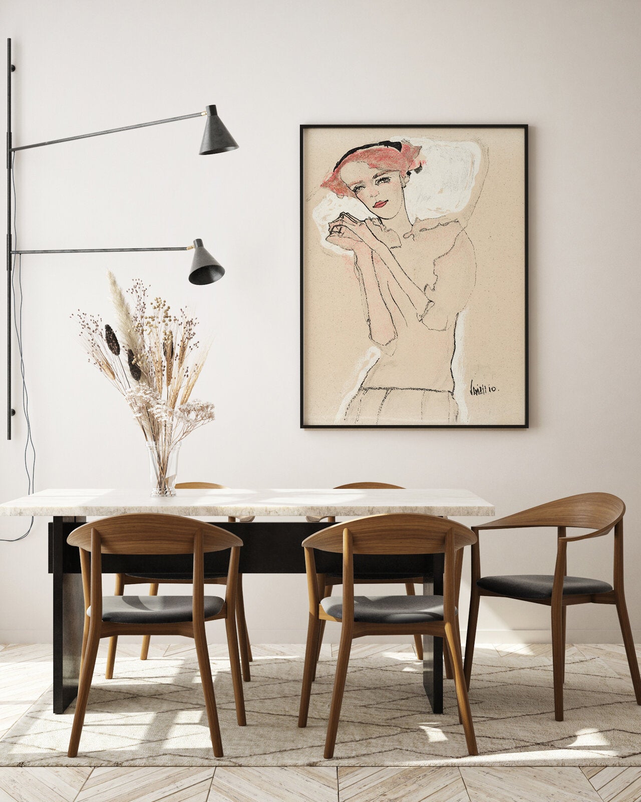 Poster “Portrait of a Woman 2” by Egon Schiele, artwork - 2