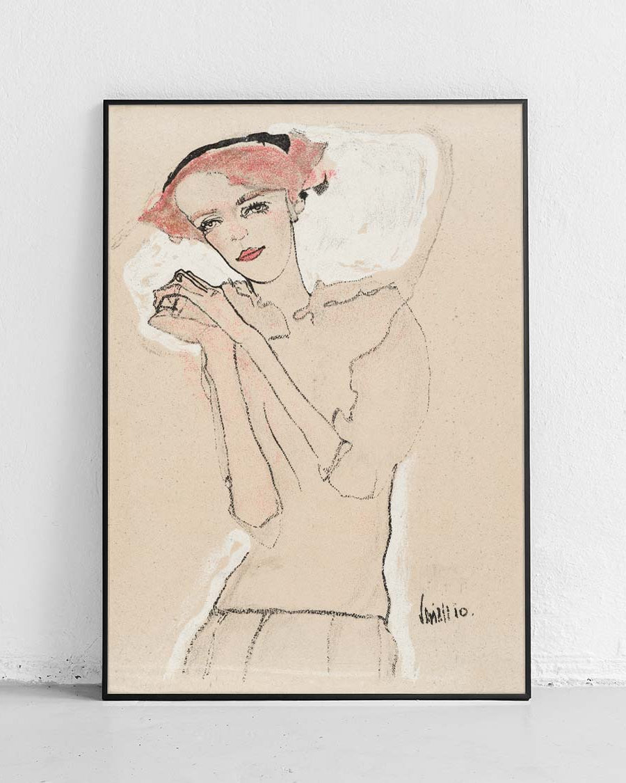Poster “Portrait of a Woman 2” by Egon Schiele, artwork - 1