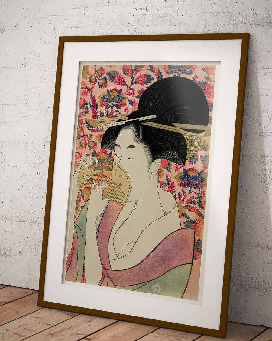 Portrait of a Woman Holding a Comb - Poster - 2