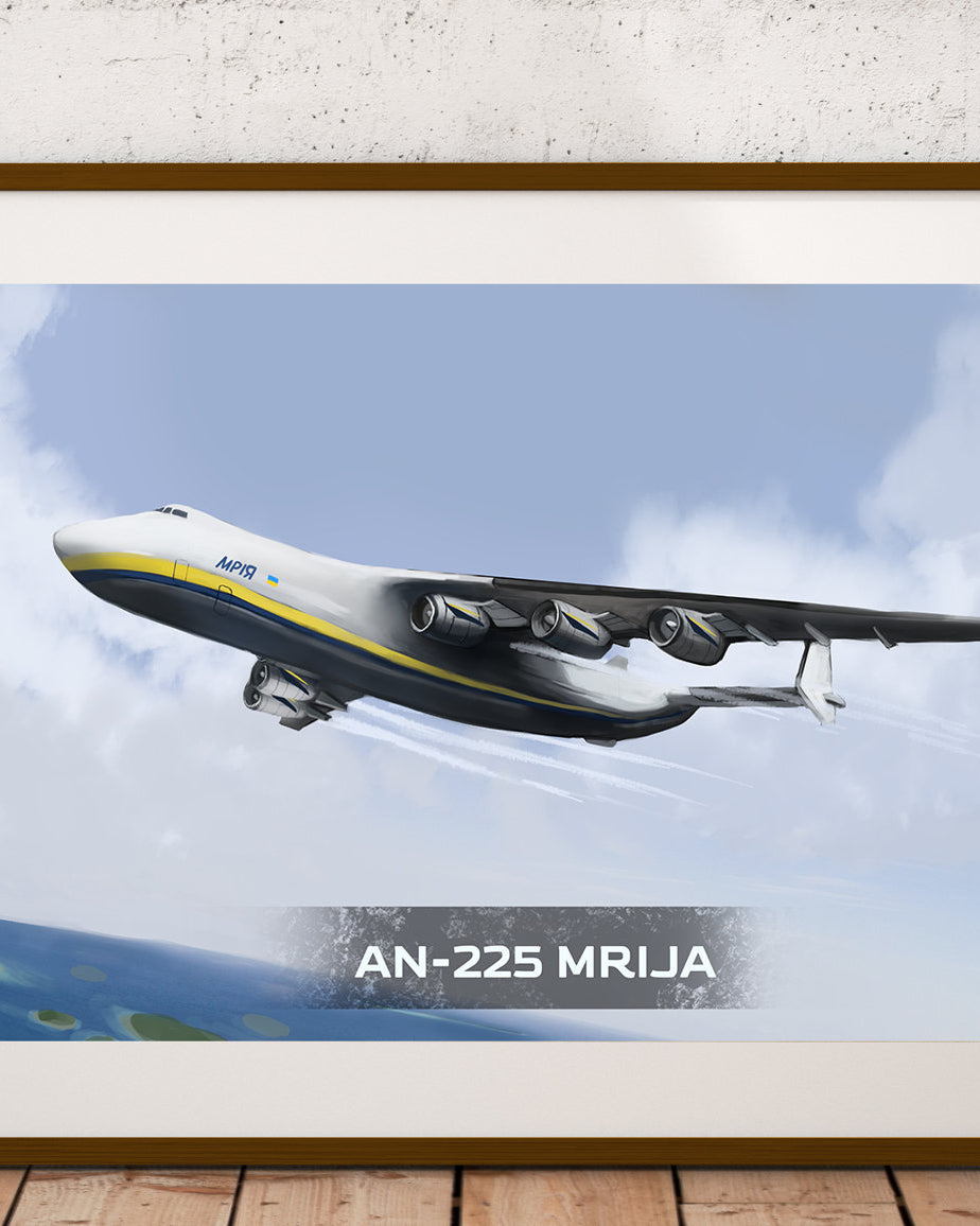 Avion Antonov An-225 Mriya - affiche Merveilles de la technique - 3