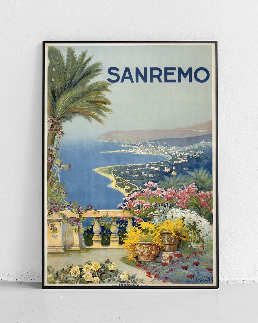 Sanremo – Vintage-Plakat technisch - 1