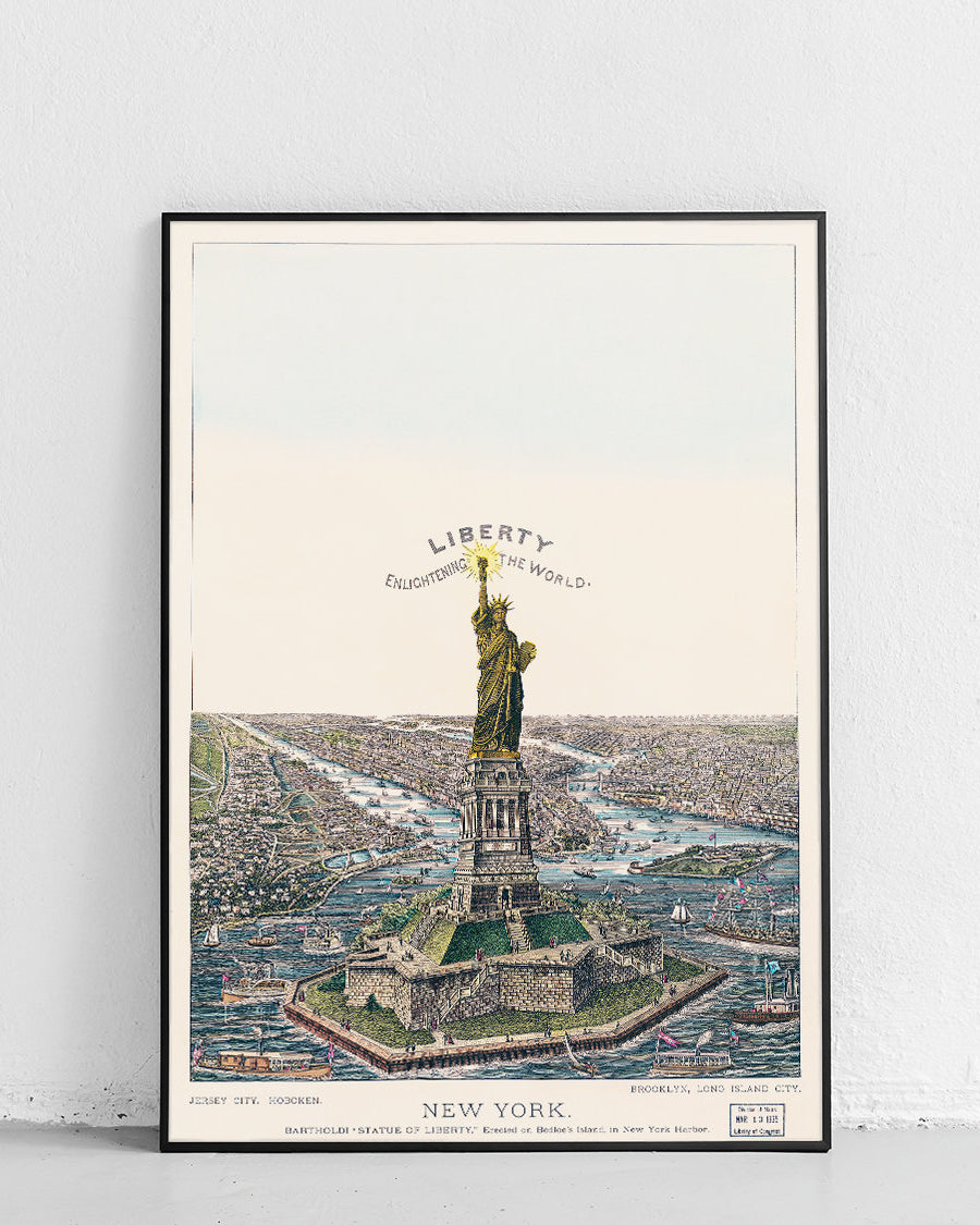 Freiheitsstatue - Vintage-Poster
