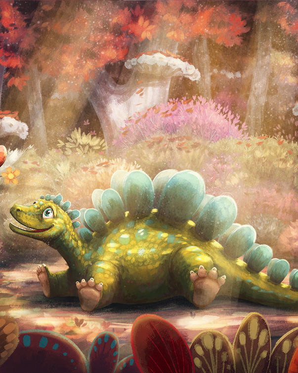 Stegosaurus - Poster mit Dinosaurier, technisches Poster - 4