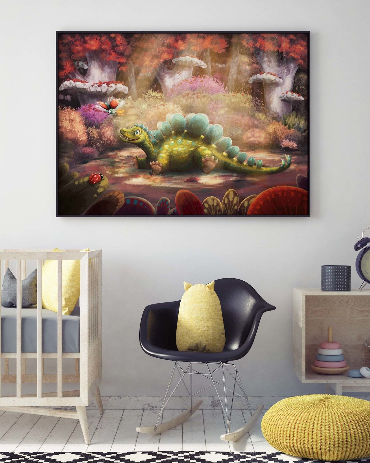 Stegosaurus - Poster mit Dinosaurier, technisches Poster - 1