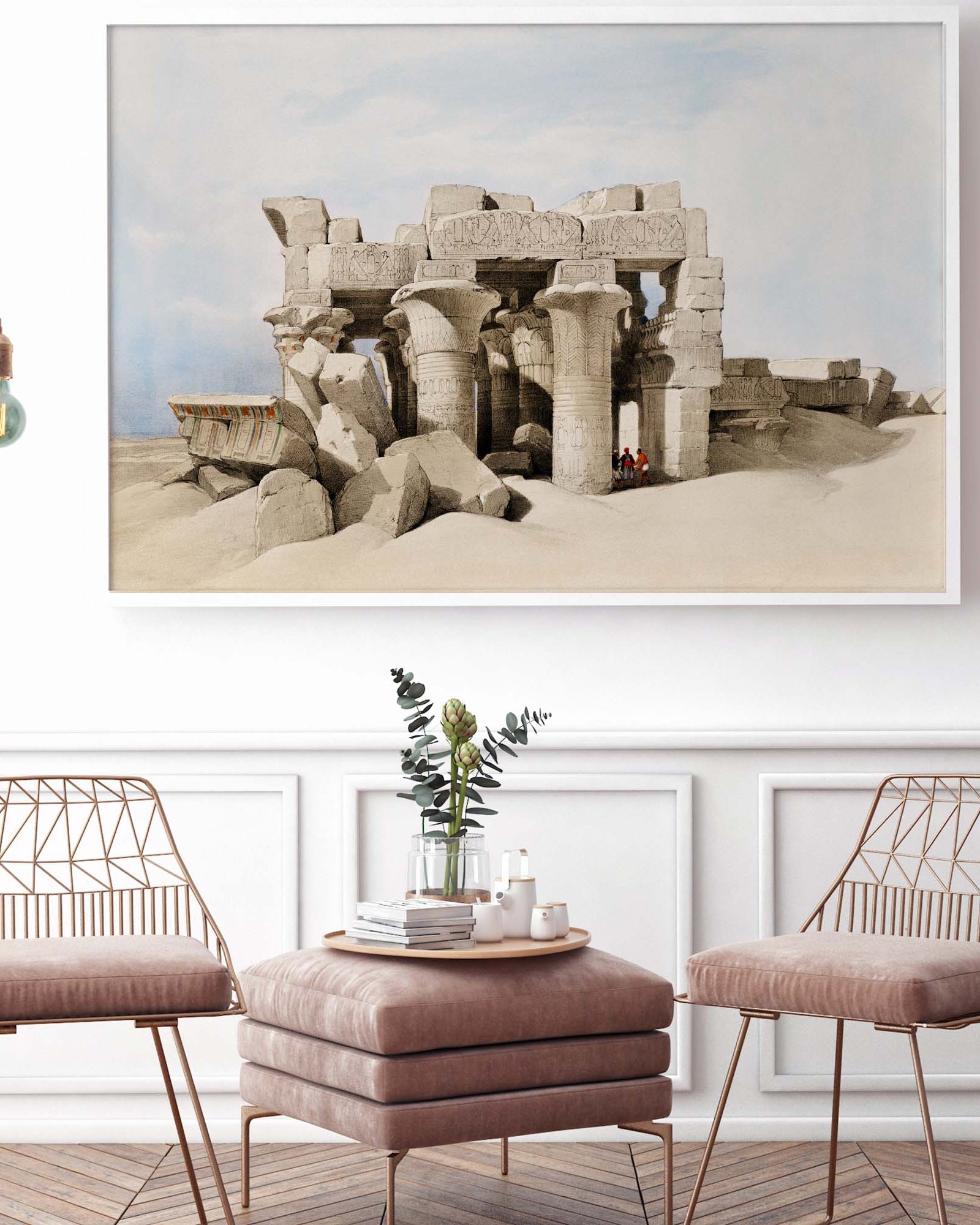 Świątynia Kom Ombo – plakat z Egiptu, starożytny motyw architektoniczny - 1