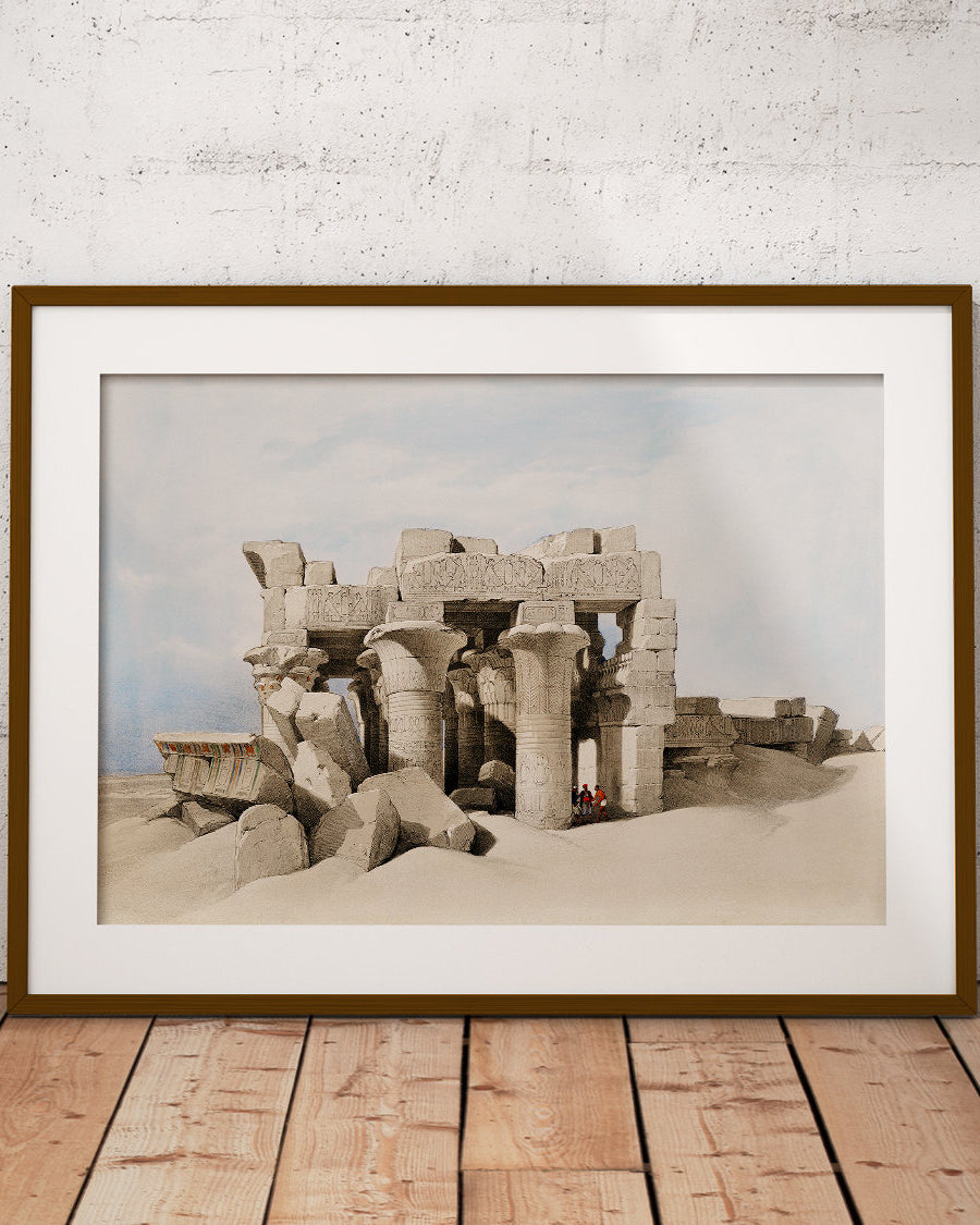 Świątynia Kom Ombo – plakat z Egiptu, starożytny motyw architektoniczny - 2