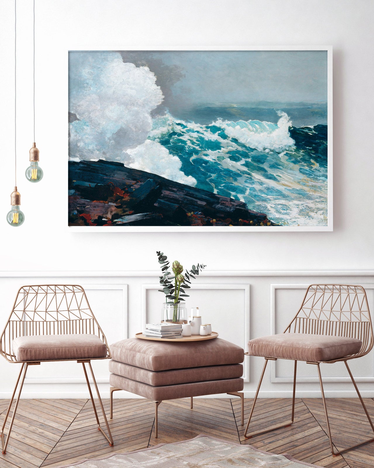 Northeaster Storm - vintage technical art poster - 1