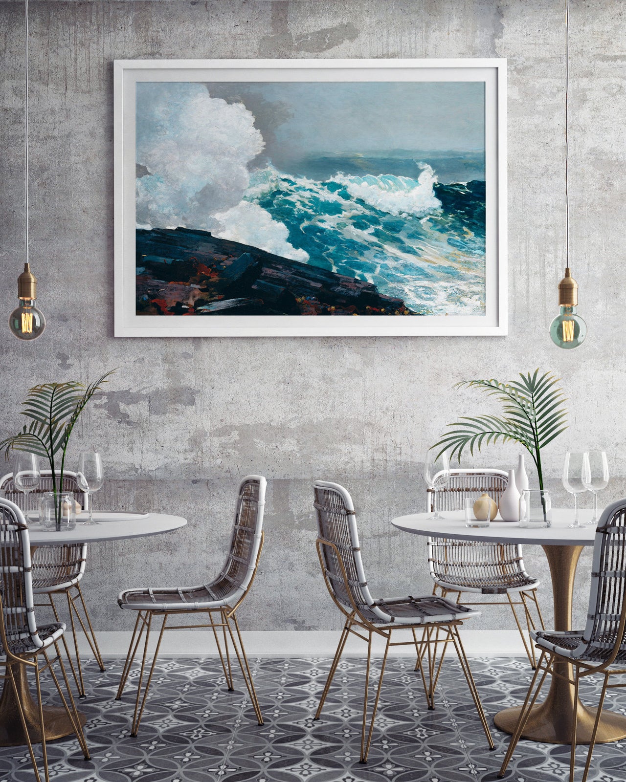 Northeaster Storm - vintage technical art poster - 2