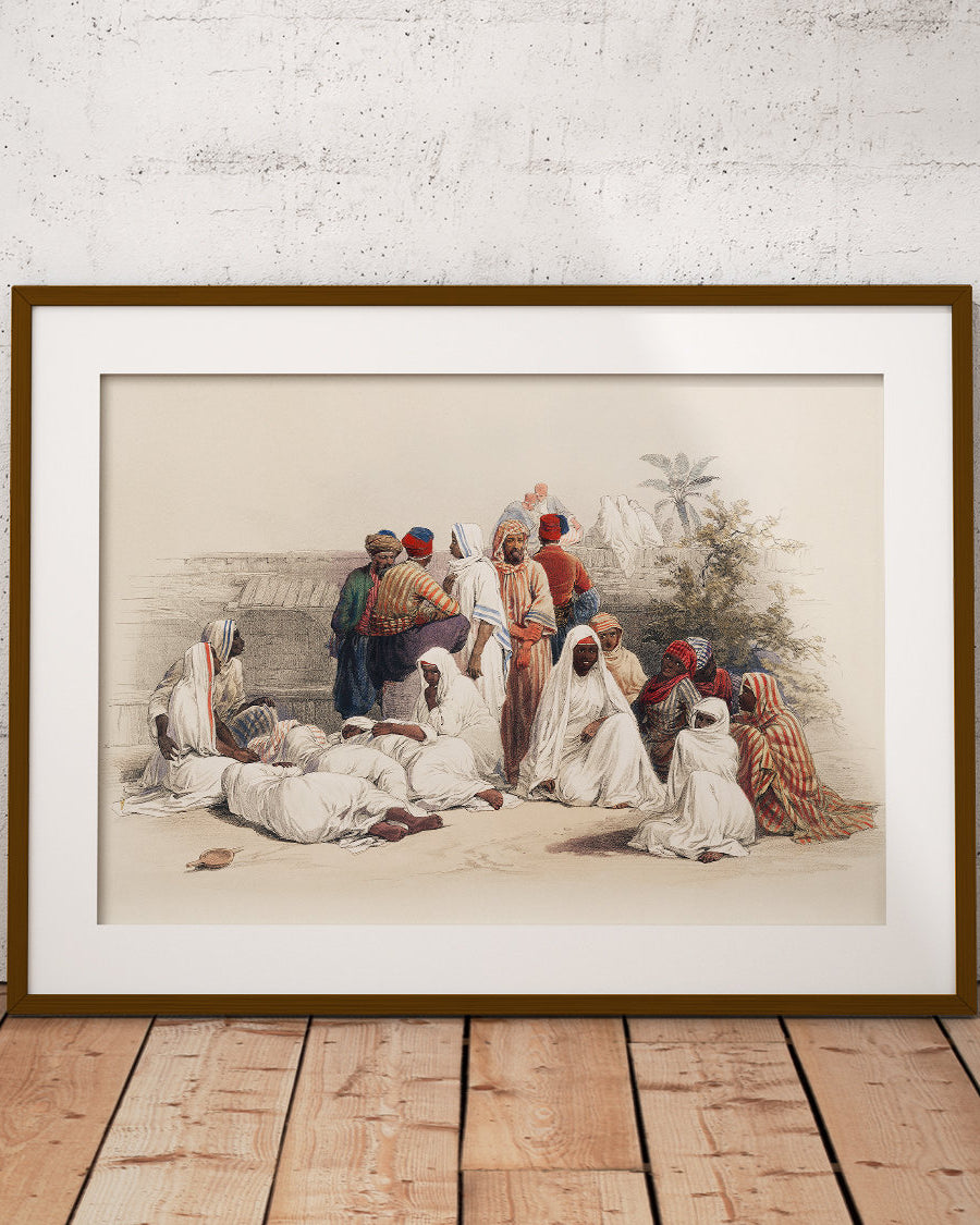 Marché aux esclaves du Caire – affiche avec motif de l’Égypte antique - 2