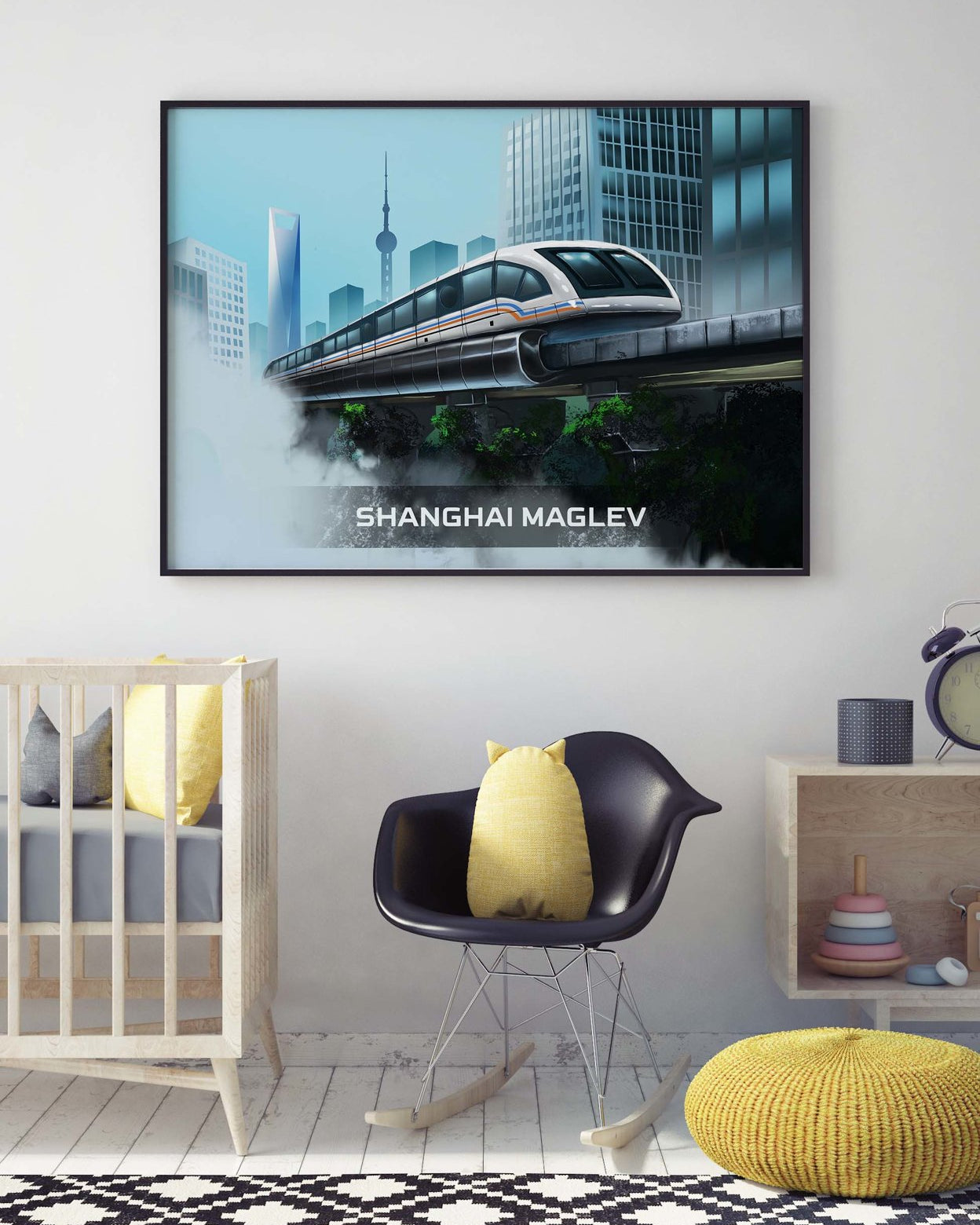 Transrapid Szanghaj – plakat z serii Cuda Techniki - 1