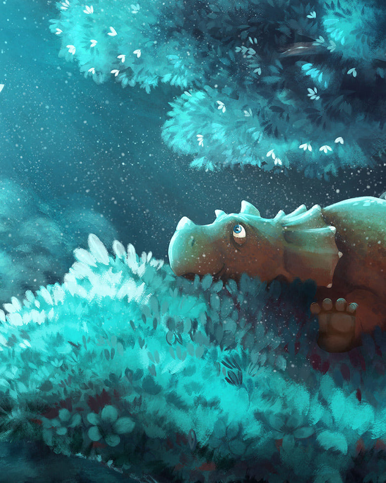 Triceratops - Poster mit Dinosaurier, dekoratives technisches Poster - 3