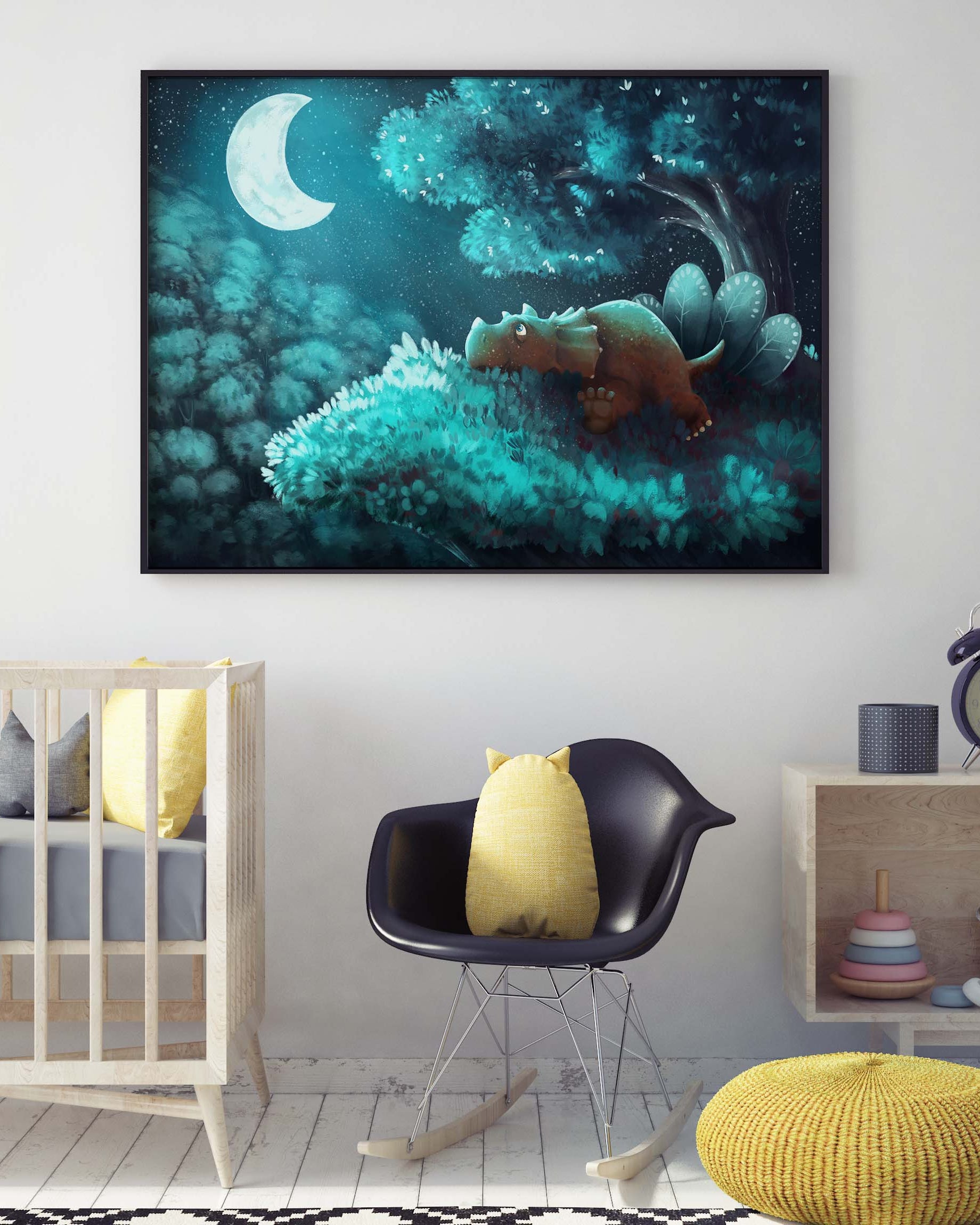 Triceratops - Poster mit Dinosaurier, dekoratives technisches Poster - 1