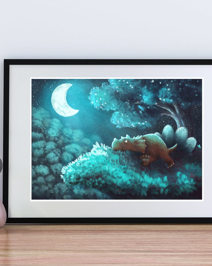 Triceratops - Poster mit Dinosaurier, dekoratives technisches Poster - 4