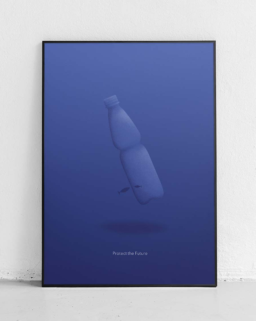 Pollution des océans - affiche écologique et éducative - 1