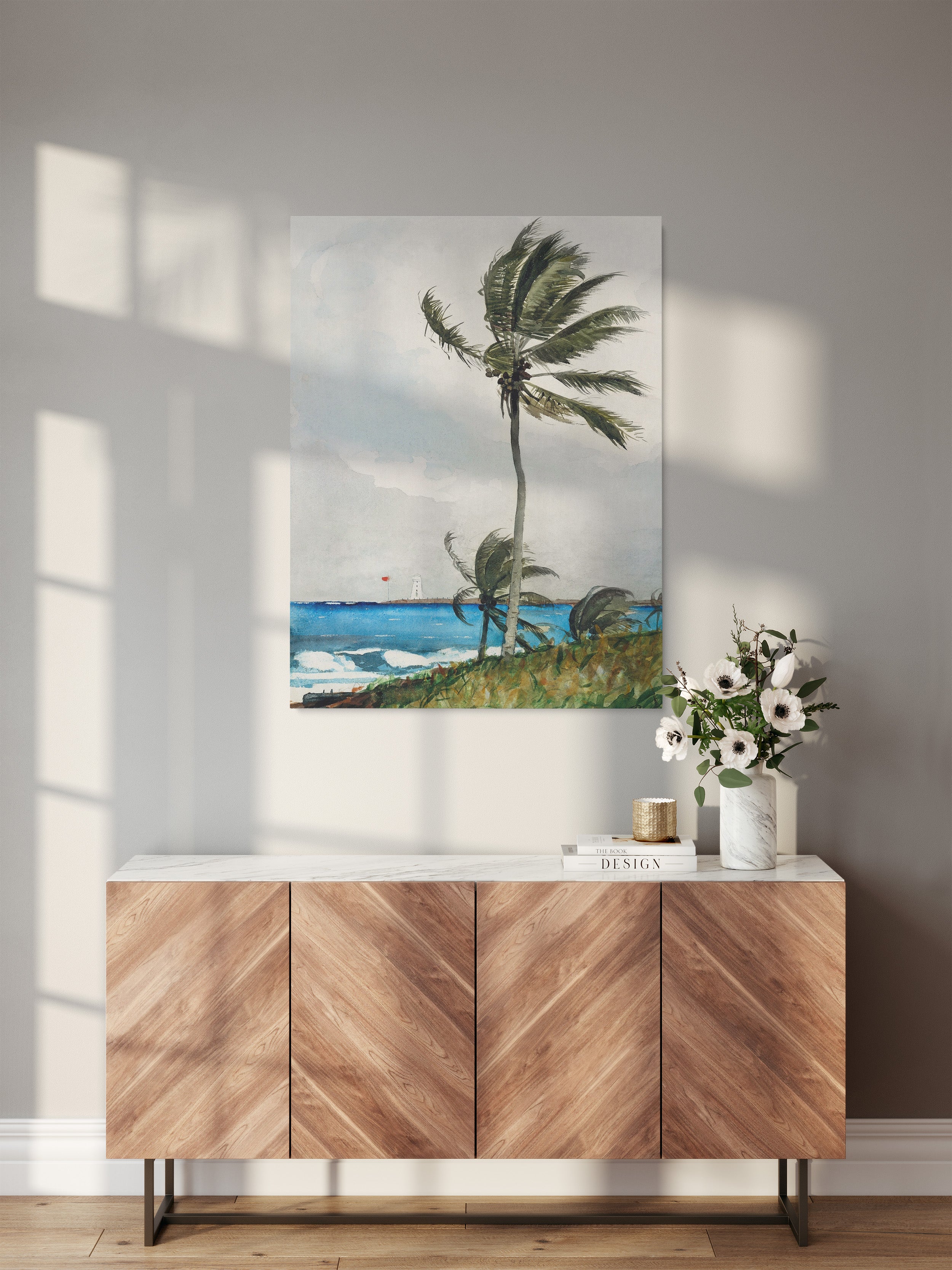 Obraz na płótnie "Drzewo palmowe. Nassau" - Winslow Homer - Drzewo palmowe Nassau_Obraz do pokoju.jpg