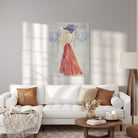 Obraz na płótnie "Elegancka z czerwoną spódnicą" - Henry Somm - Elegancka z czerwona spodnica_Canvas do salonu.jpg