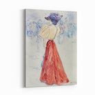 Obraz na płótnie "Elegancka z czerwoną spódnicą" - Henry Somm - Elegancka z czerwona spodnica_Obraz na plotnie.jpg