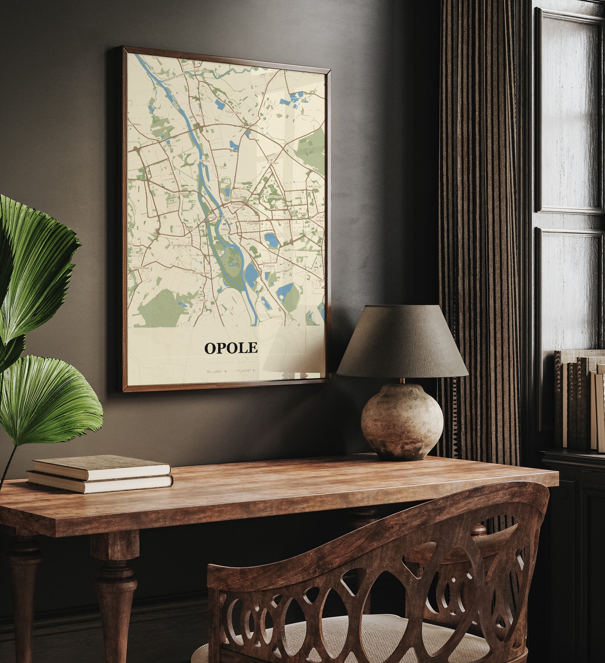 Plakat OPOLE - Mapa miasta