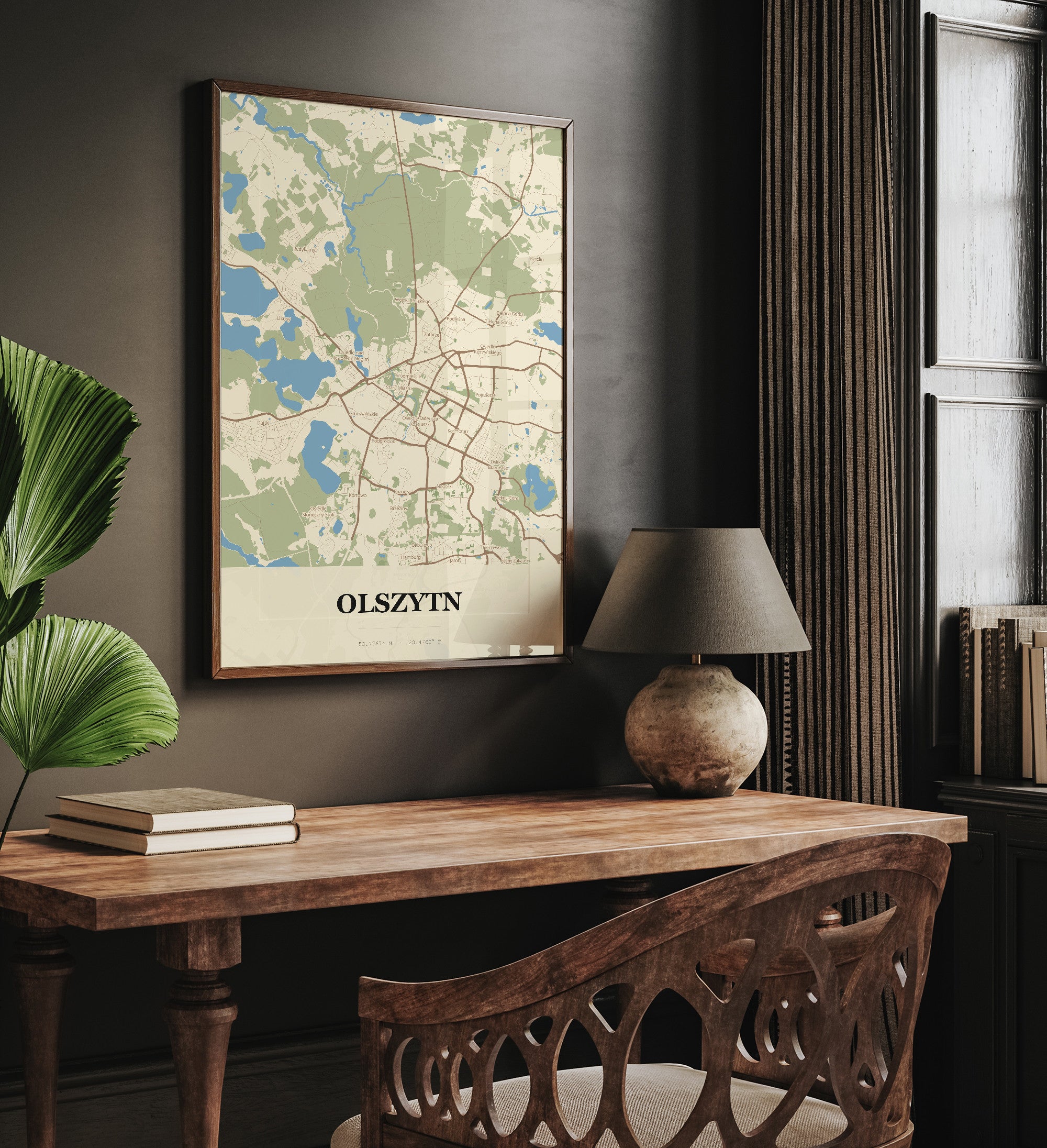 Plakat OLSZYTN - Mapa miasta