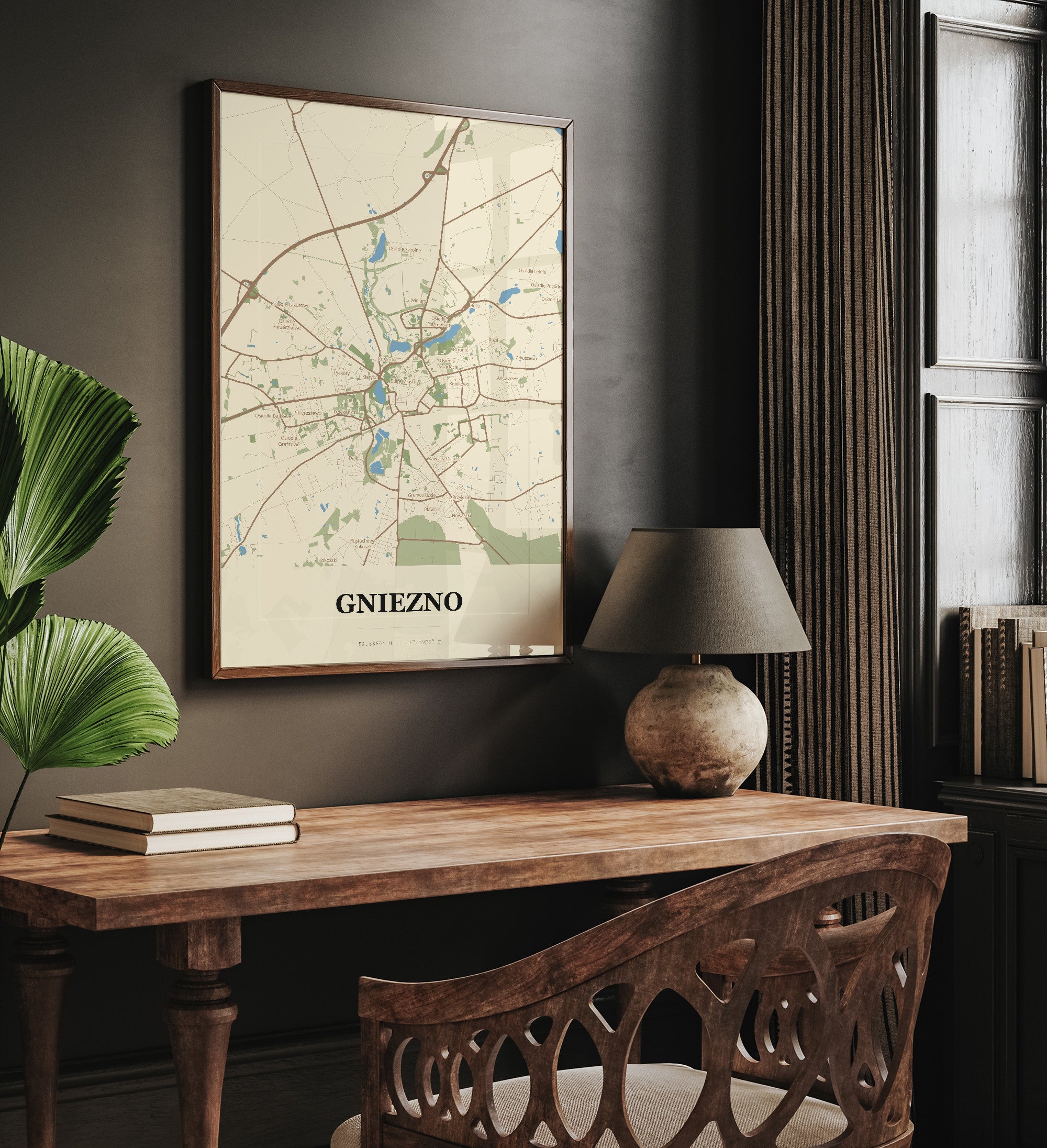 Plakat GNIEZNO - Mapa miasta