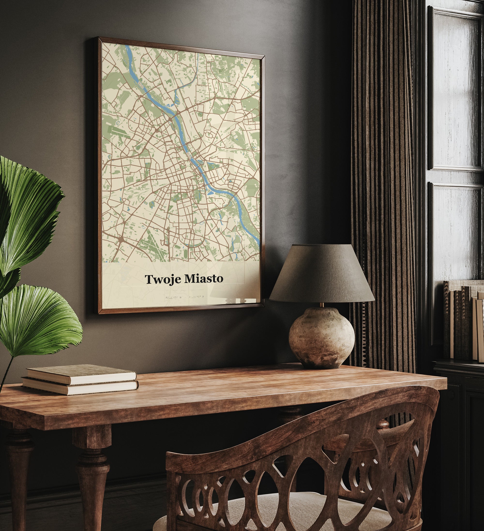 Plakat Twoje Miasto - Mapa miasta