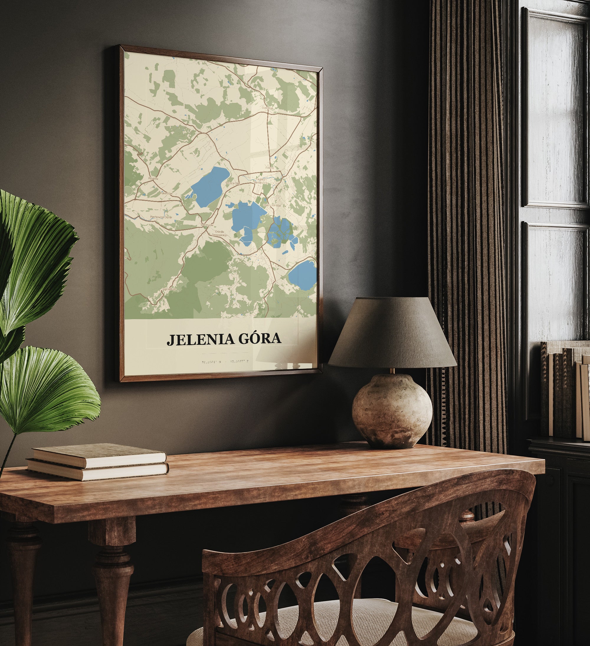 Plakat JELENIA GÓRA - Mapa miasta