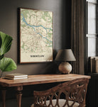 Plakat WROCŁAW - Mapa miasta
