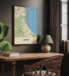 Plakat SOPOT - Mapa miasta
