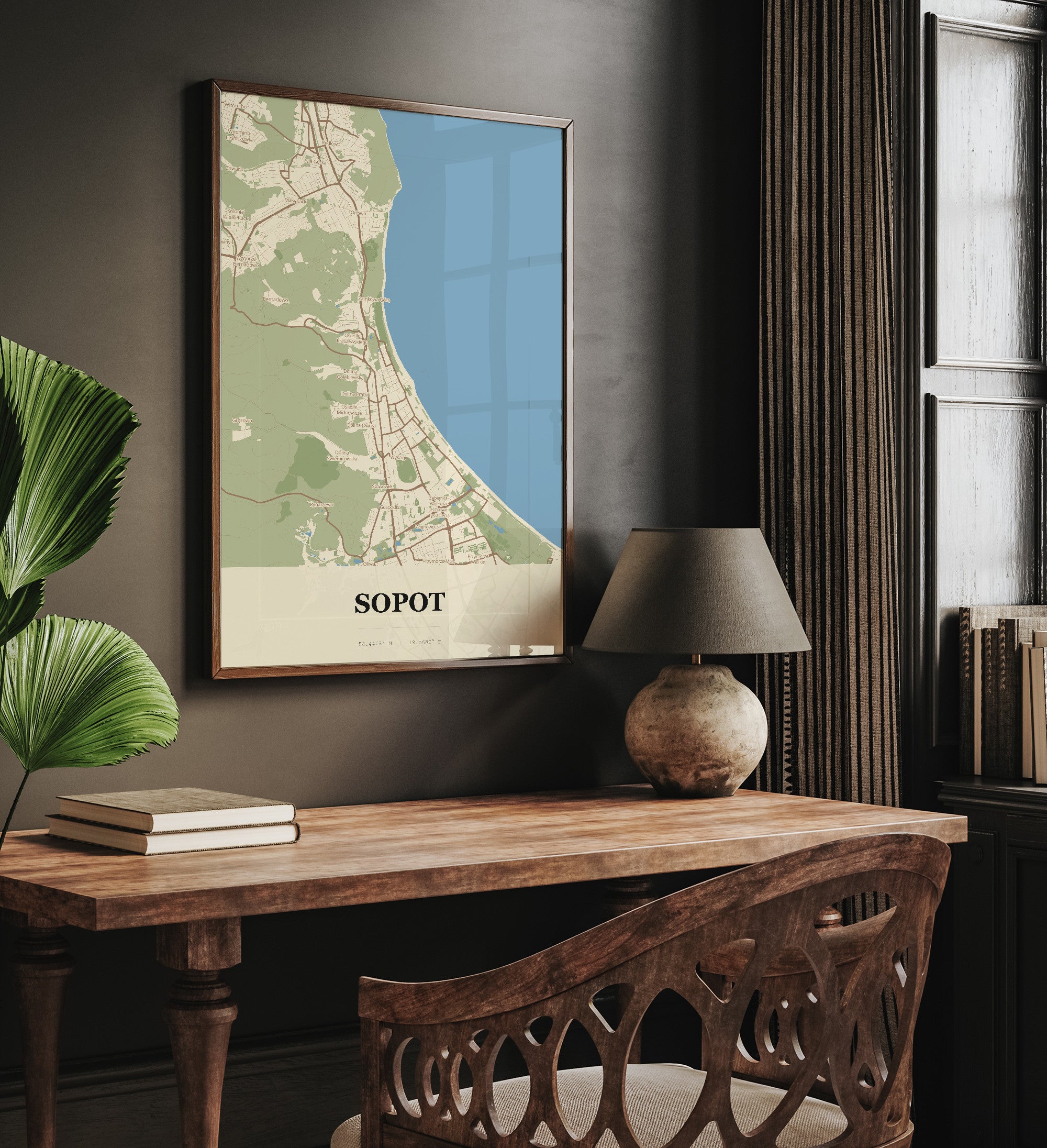 Plakat SOPOT - Mapa miasta