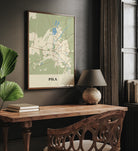 Plakat PIŁA - Mapa miasta