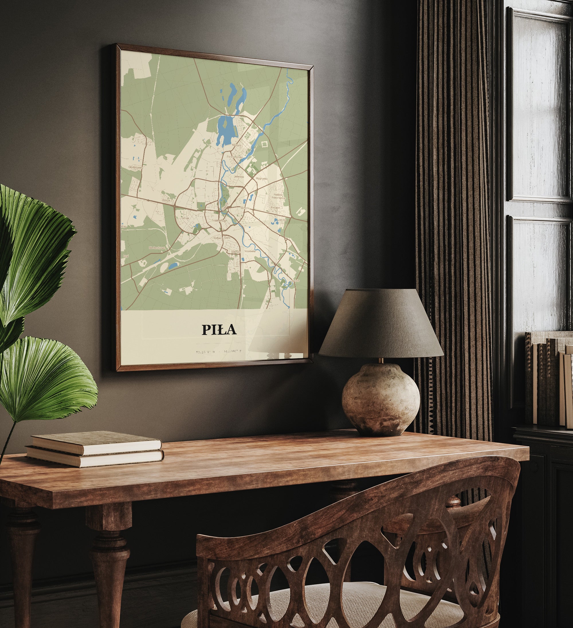 Plakat PIŁA - Mapa miasta