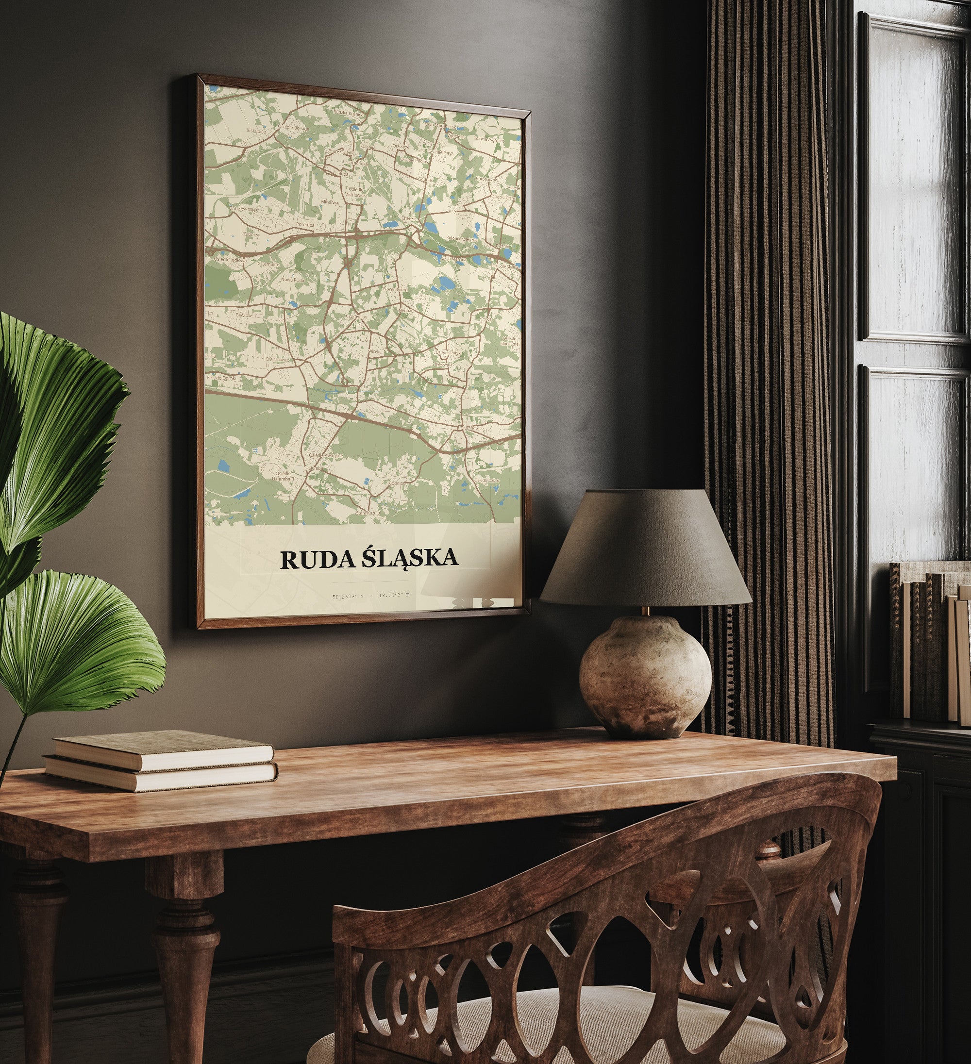 Plakat RUDA ŚLĄSKA - Mapa miasta