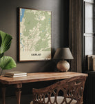 Plakat ELBLĄG - Mapa miasta
