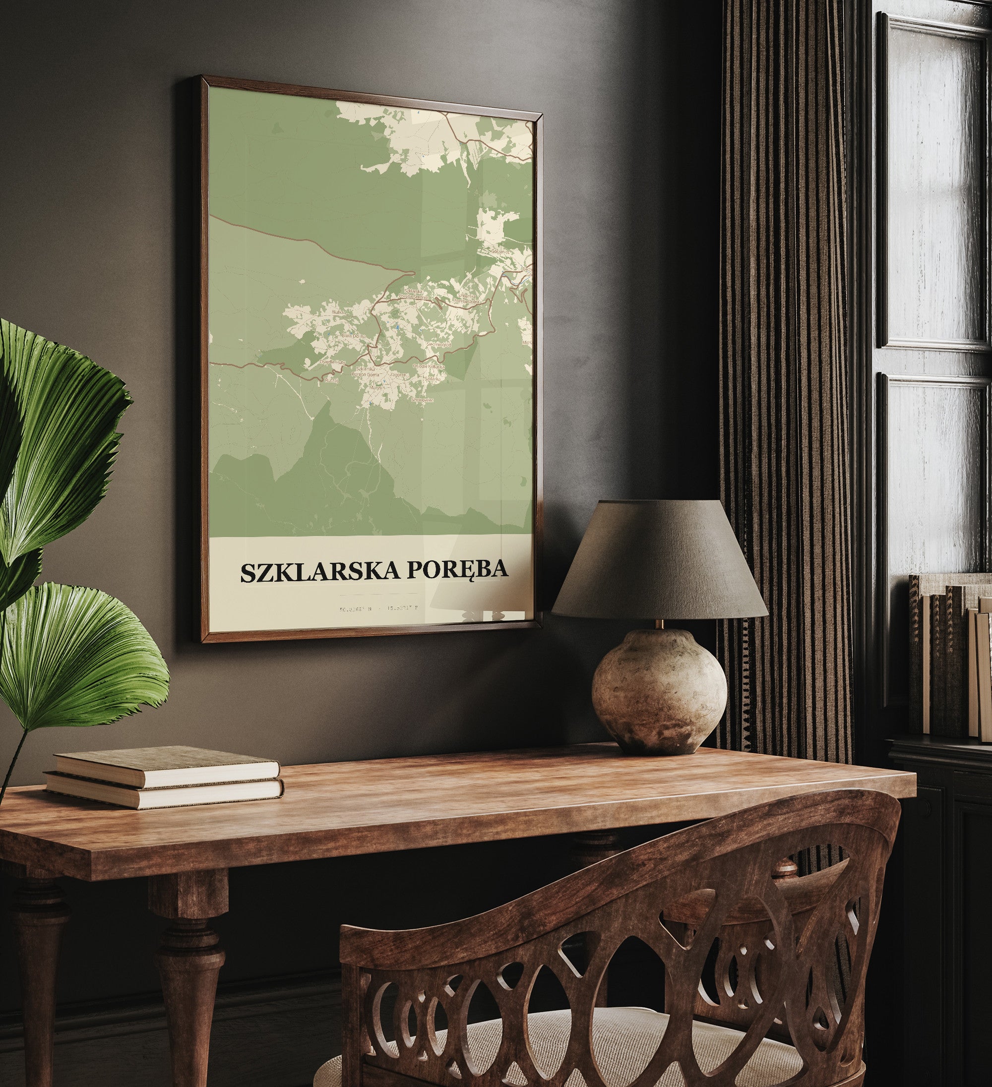Plakat SZKLARSKA PORĘBA - Mapa miasta