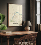 Plakat MALBORK - Mapa miasta