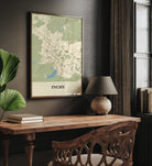 Plakat TYCHY - Mapa miasta