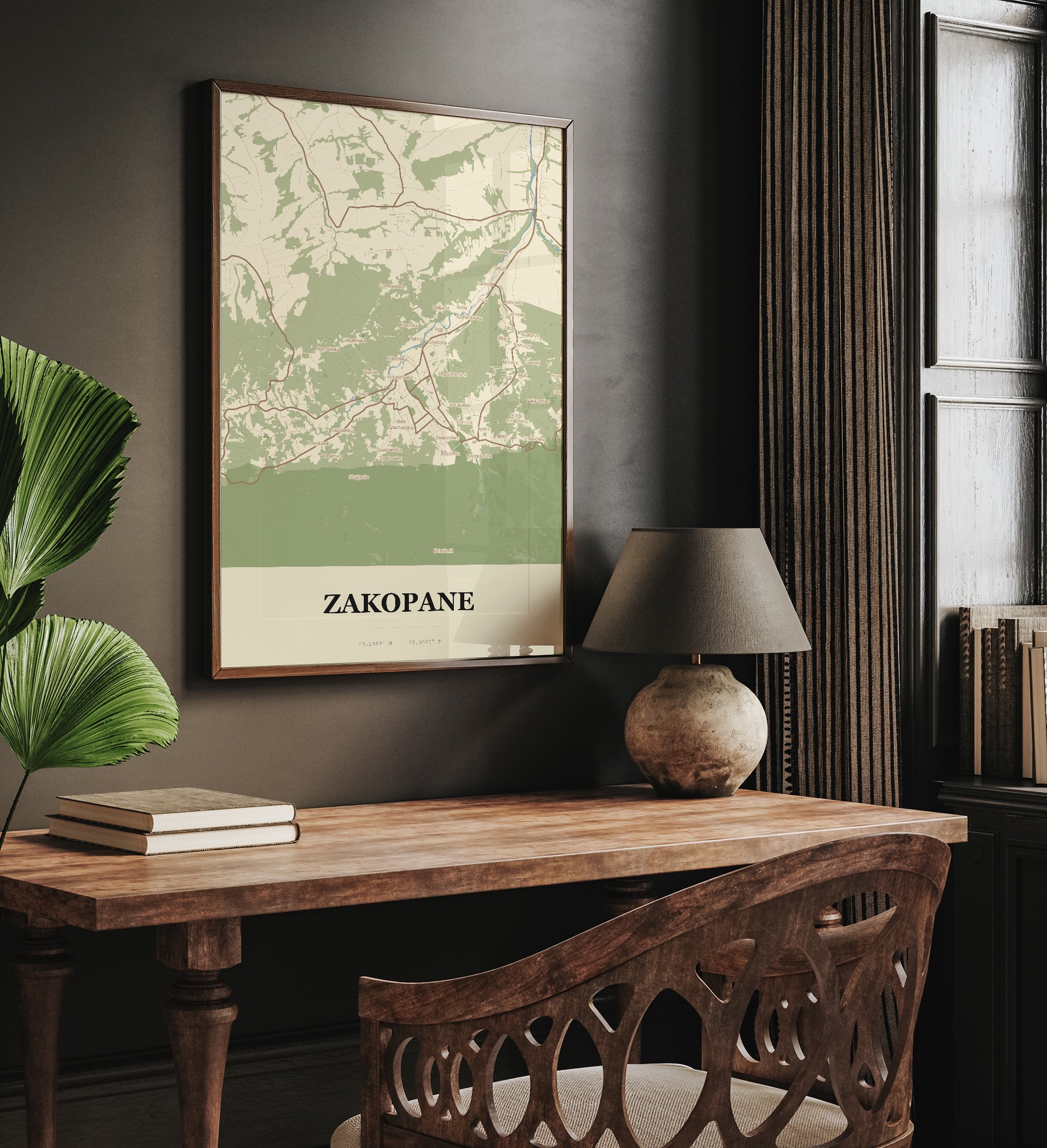 Plakat ZAKOPANE - Mapa miasta