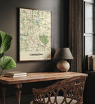 Plakat CHORZÓW - Mapa miasta