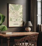 Plakat GLIWICE - Mapa miasta