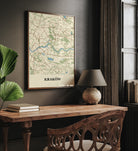 Plakat KRAKÓW - Mapa miasta