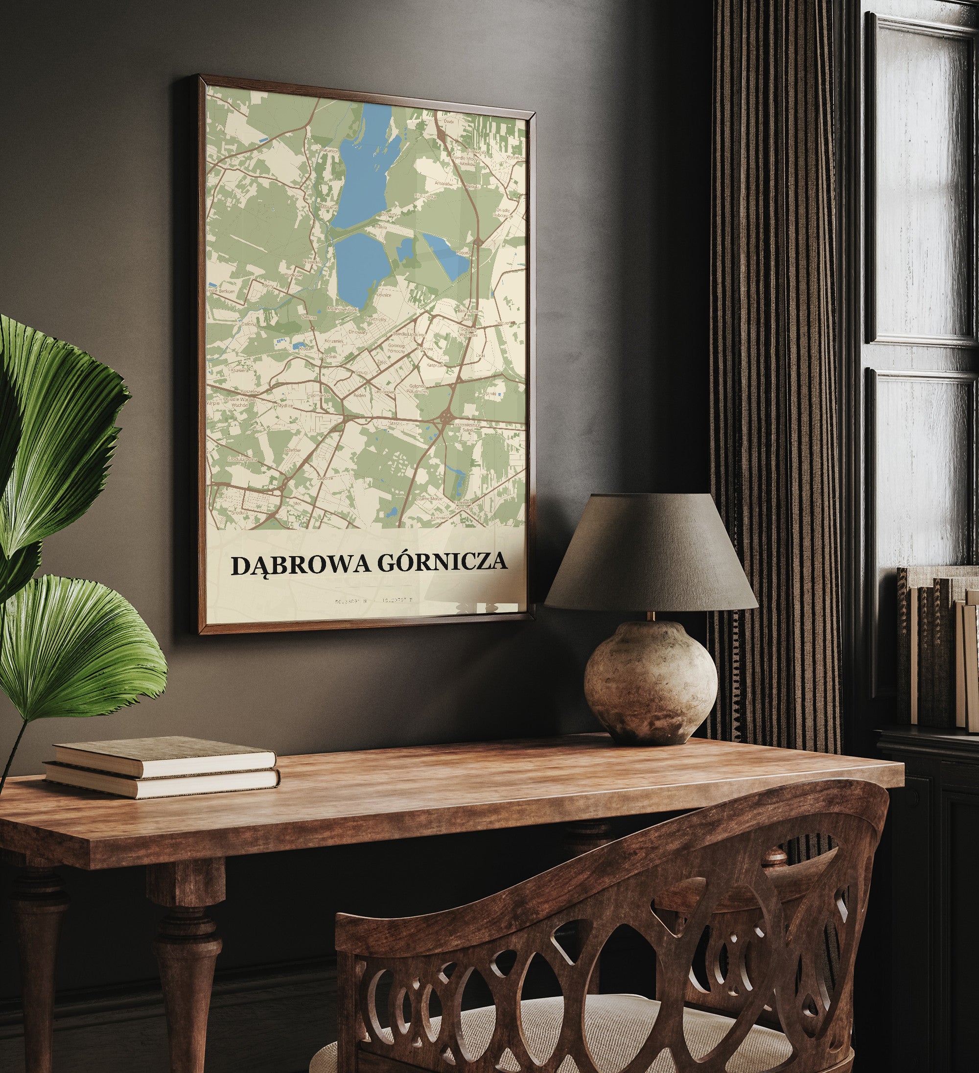 Plakat DĄBROWA GÓRNICZA - Mapa miasta