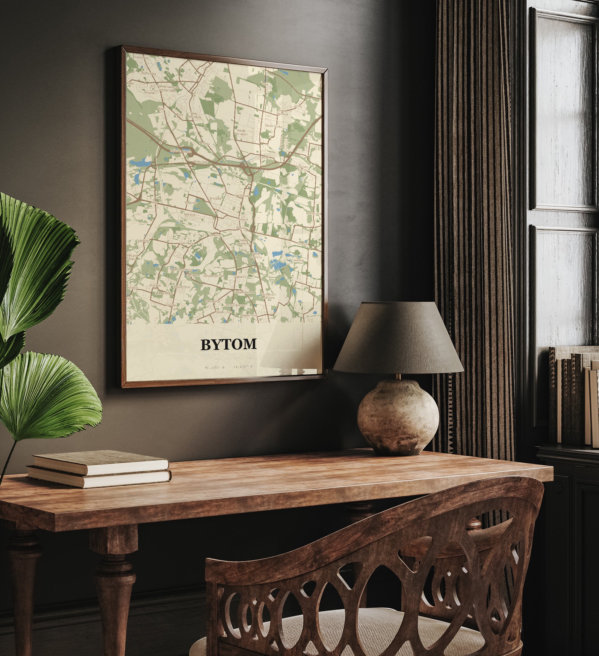 Plakat BYTOM - Mapa miasta